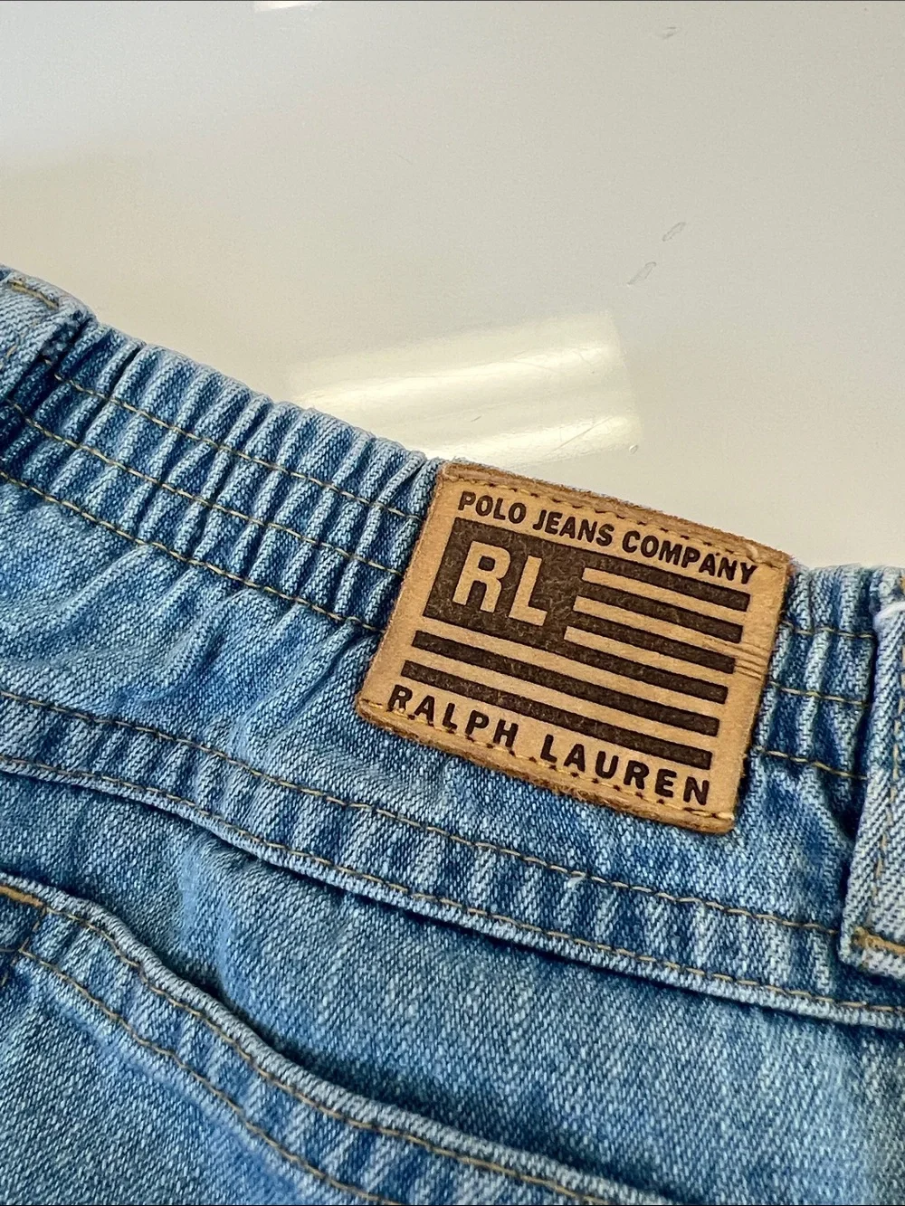 Ralph Lauren cropped Light Wash Jeans - girls sz 6X adorable !!